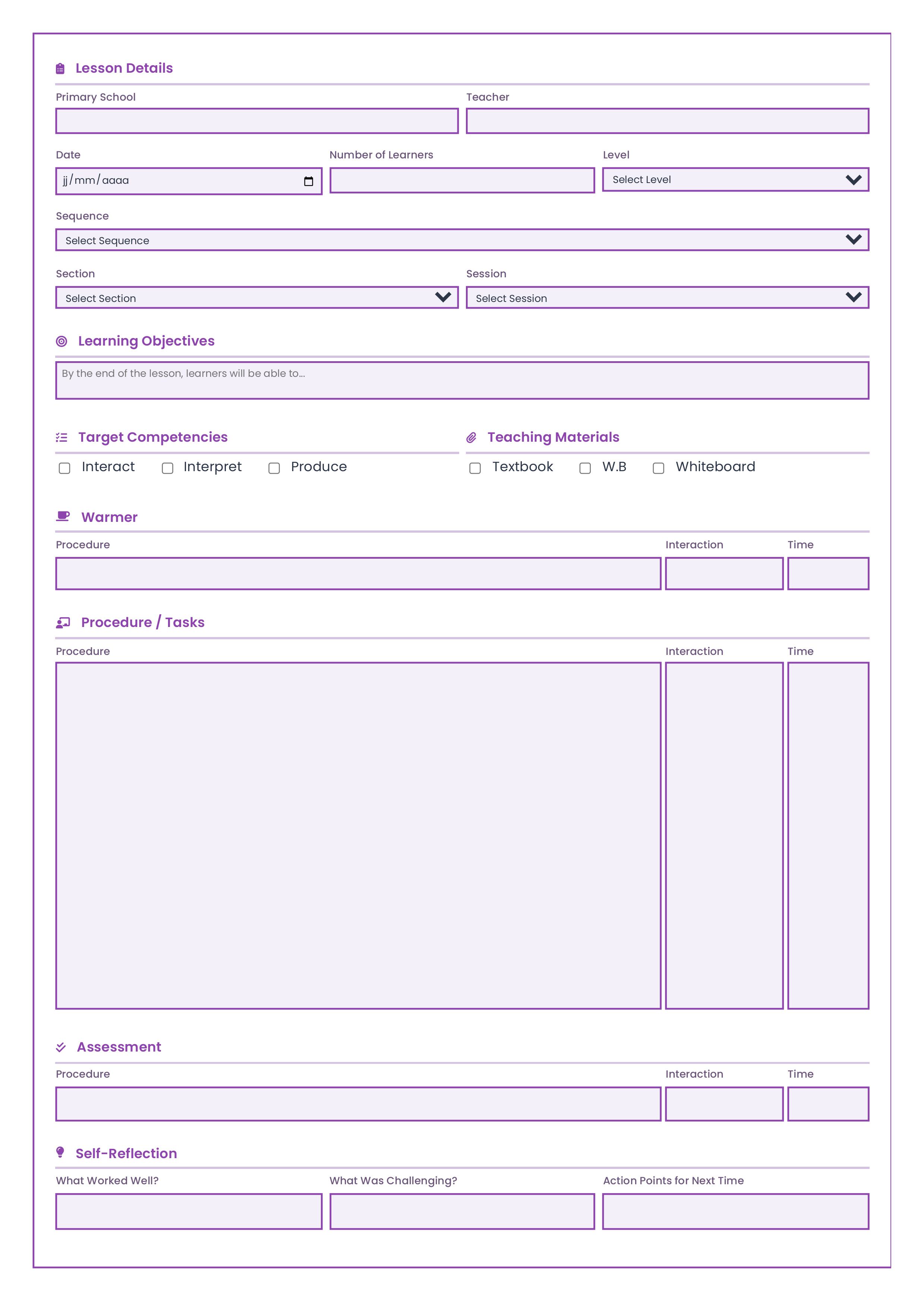 The Artisan Planner